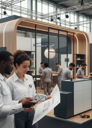 Projeto e montagem de stands - T.M  Montadora de Stands