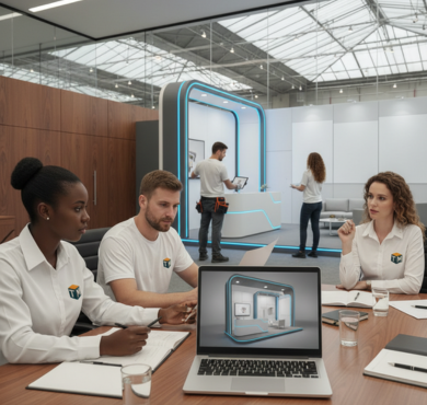 Full service para stands em feiras e eventos - T.M  Montadora de Stands