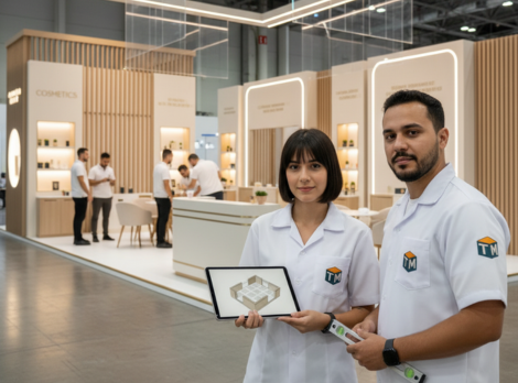 Stands para feiras e congressos - T.M  Montadora de Stands